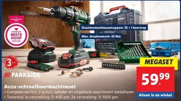 Aanbieding: Accu-schroefboormachineset