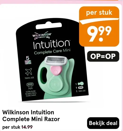 Aanbieding: Wilkinson Intuition Complete Mini Razor