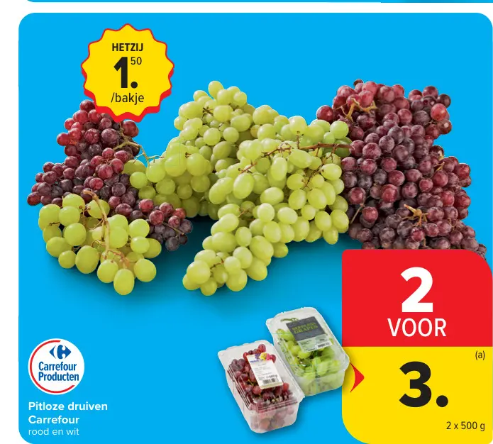 Promotie: Pitloze druiven