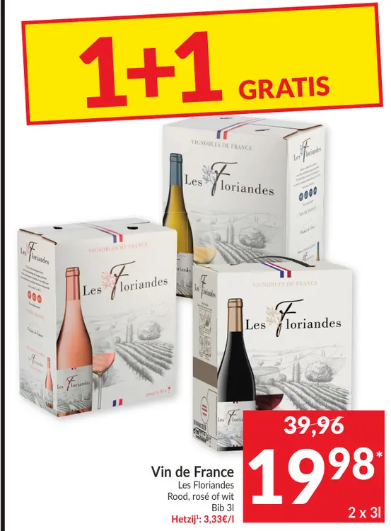 Promotie: Les Floriandes Vin de France