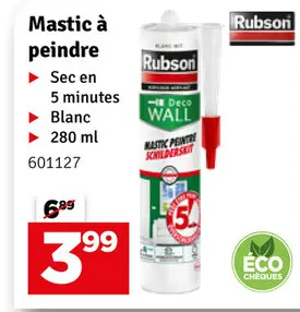 Offre: Mastic à peindre