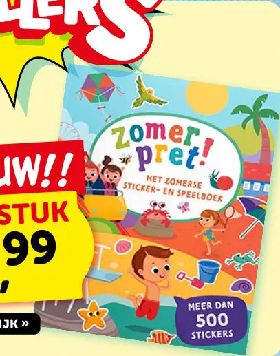 Promotie: Zomer pret! Het zomerse sticker- en speelboek
