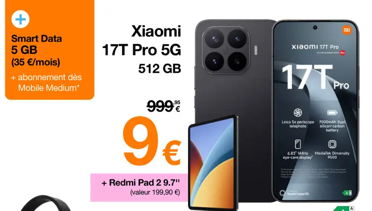 Offre: Xiaomi 17T Pro 5G