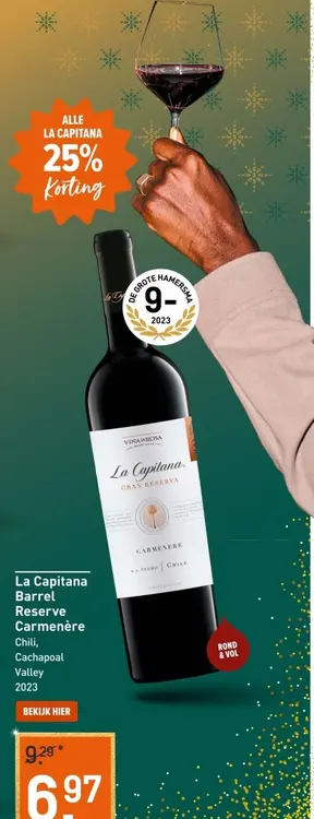 Aanbieding: La Capitana Barrel Reserve Carmenère