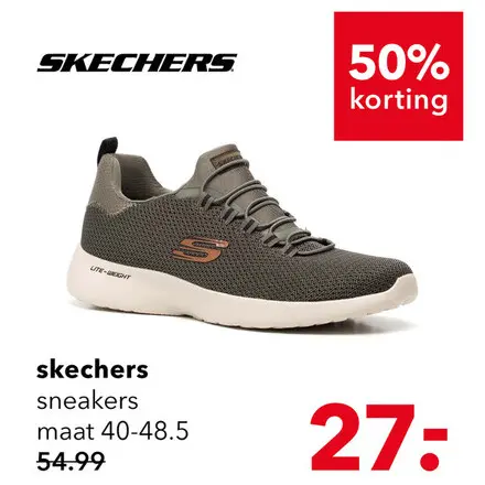 Aanbieding: Skechers Dynamight heren sneakers groen