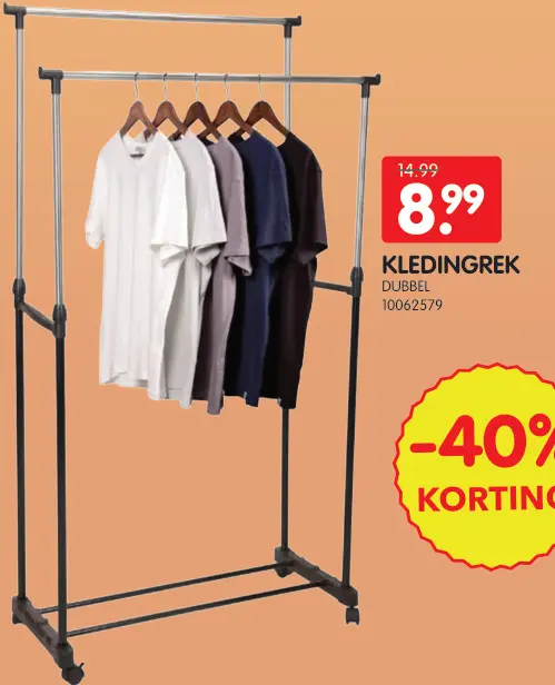 Promotie: Kledingrek Dubbel