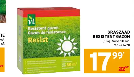 Promotie: Graszaad resistent gazon