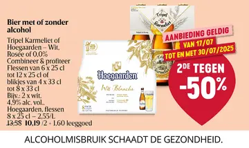 Aanbieding: Bier met of zonder alcohol
