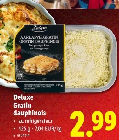 Offre: Deluxe Gratin dauphinois