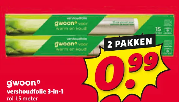Aanbieding: Vershoudfolie 3-in-1