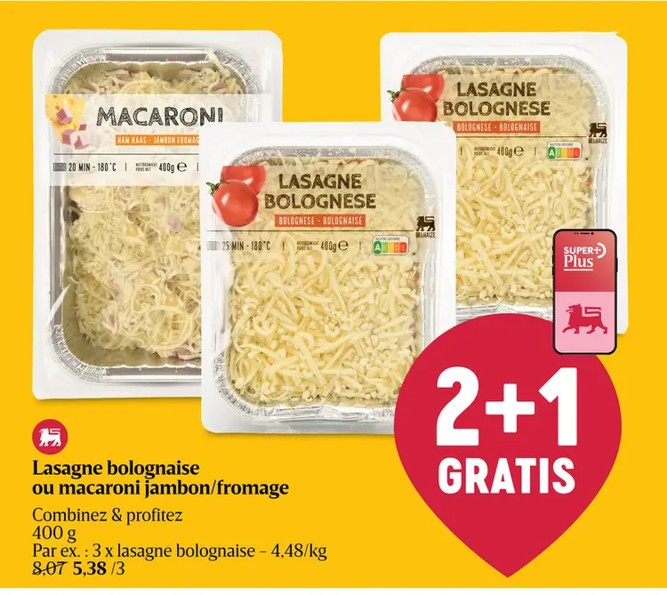 Offre: Macaroni | Jambon | 3 fromages
