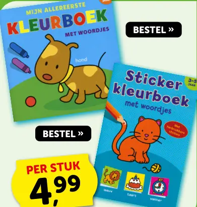 Aanbieding: Sticker kleurboek met woordjes