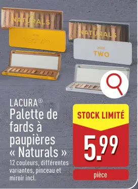 Offre: Palette de fards à paupières « Naturals »