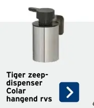 Aanbieding: Tiger zeepdispenser Colar hangend rvs