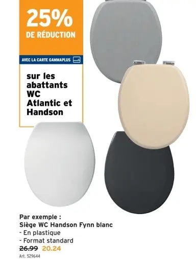 Offre: Siège WC Handson Fynn blanc