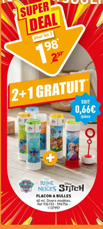 Offre: Flacon a bulles