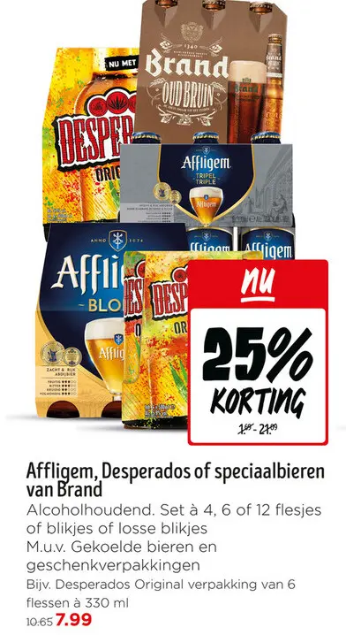 Aanbieding: Affligem, Desperados of speciaalbieren van Brand