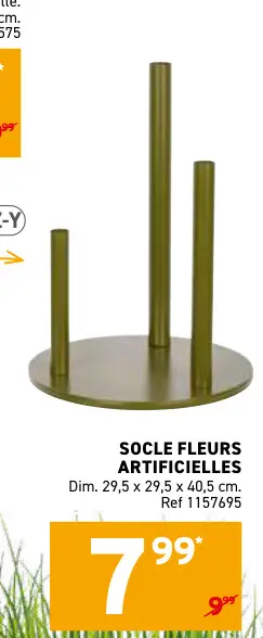 Offre: Socle fleurs artificielles