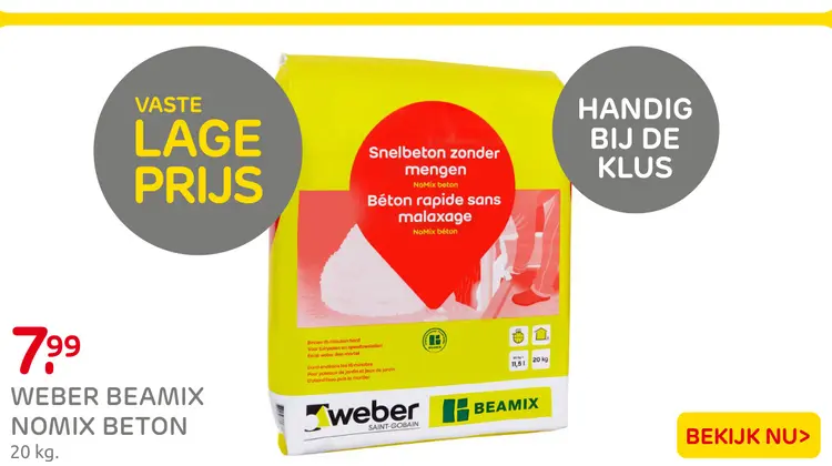 Aanbieding: Weber BEAMIX nomix beton
