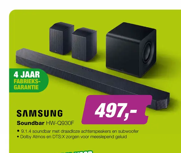 Aanbieding: Samsung Soundbar HW-Q930F
