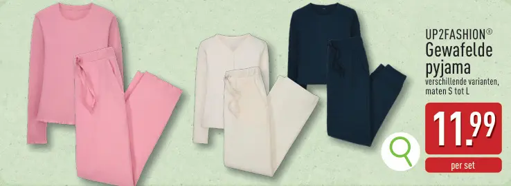 Promotie: Gewafelde pyjama