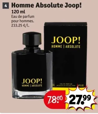 Offre: Joop! Homme Absolute