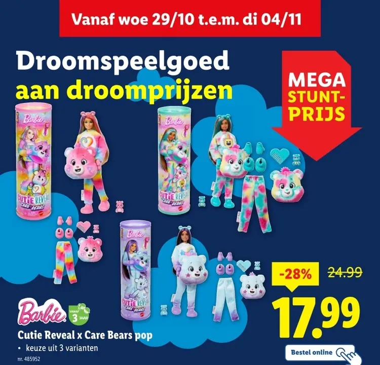 Aanbieding: Cutie Reveal x Care Bears pop