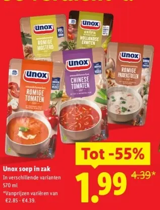 Aanbieding: Soep in zak