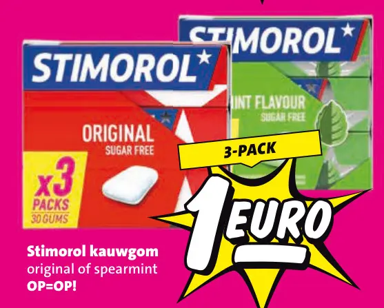 Aanbieding: Stimorol kauwgom