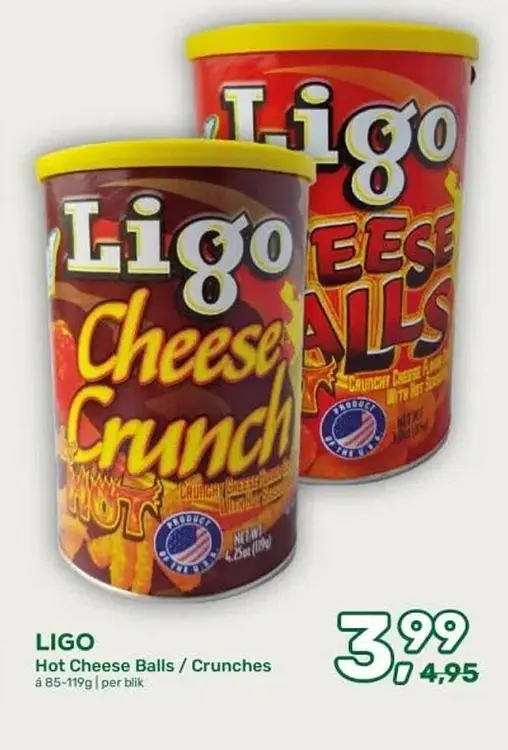 Aanbieding: Hot Cheese Balls / Crunches