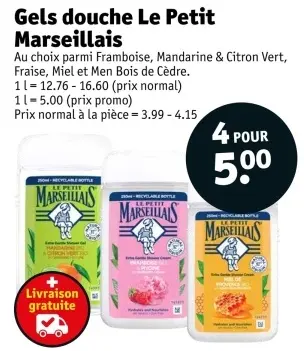 Offre: Gels douche