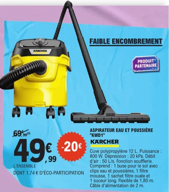 Aanbieding: Aspirateur eau et poussière "kwd1"