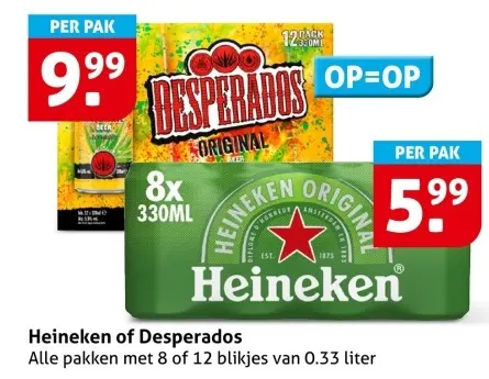 Aanbieding: Heineken or Desperados