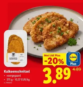 Promotie: Kalkoenschnitzel