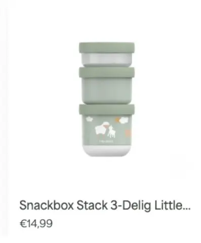 Aanbieding: Snackbox Stack 3-Delig Little...
