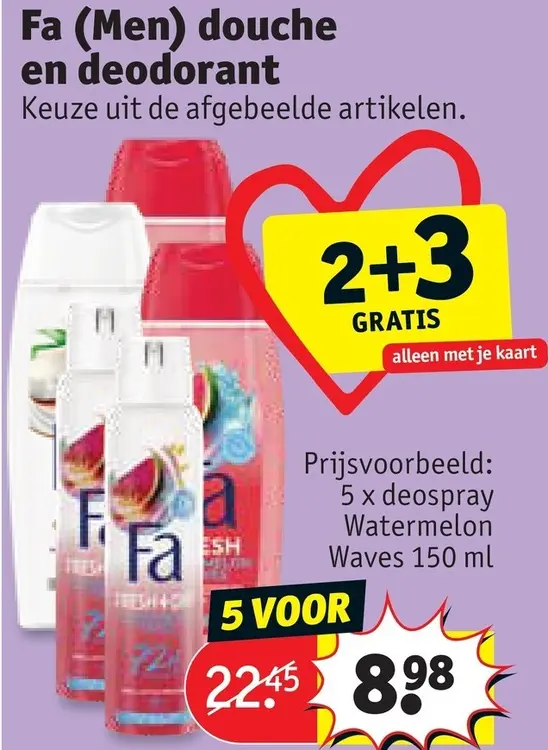 Promotie: Douche en deodorant