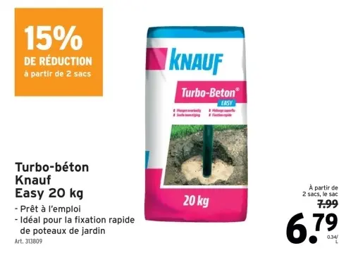 Offre: Turbo-béton Easy