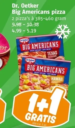 Aanbieding: Big Americans pizza