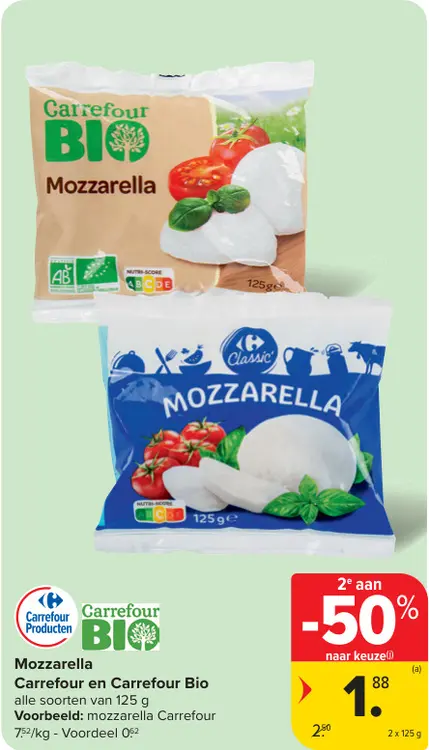 Promotie: Mozzarella