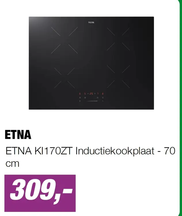 Aanbieding: ETNA KI170ZT Inductiekookplaat - 70 cm