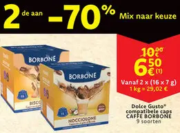 Aanbieding: Dolce Gusto compatibele caps CAFFE BORBONE