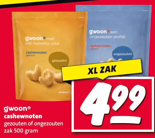 Aanbieding: cashewnoten