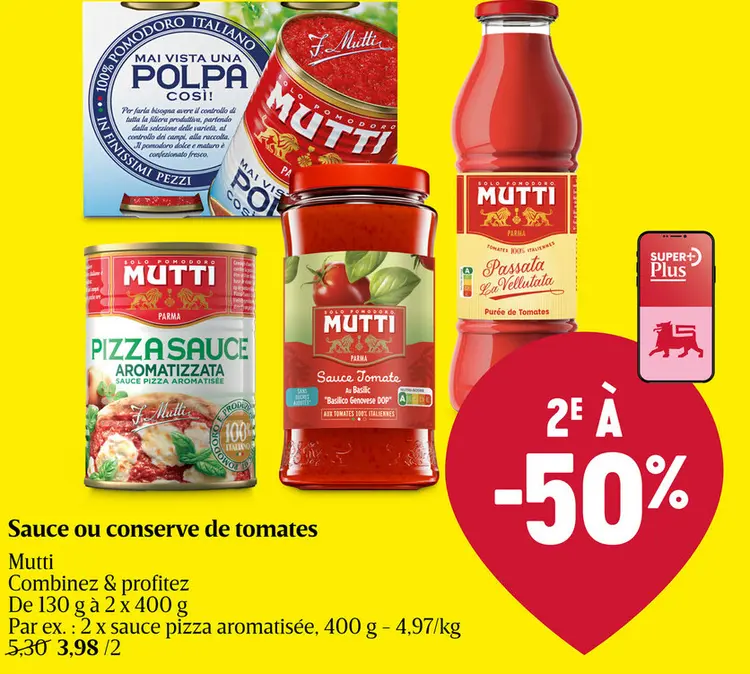 Offre: Sauce ou conserve de tomates