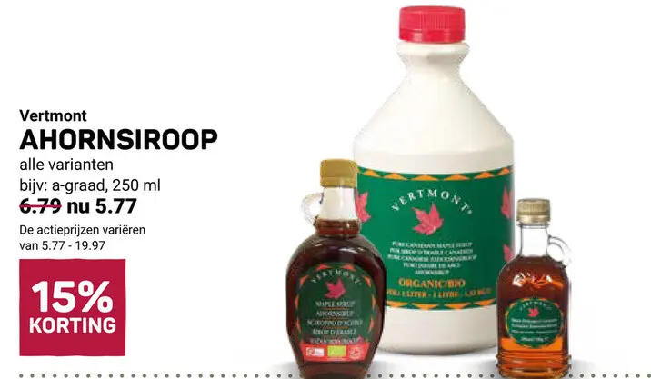 Aanbieding: Ahornsiroop