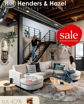 Aanbieding: hoekopstelling Alcona in stof Vada, koper of 