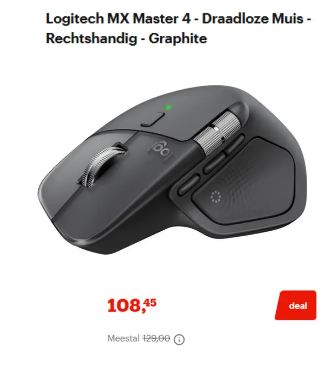Aanbieding: MX Master 4 - Draadloze Muis