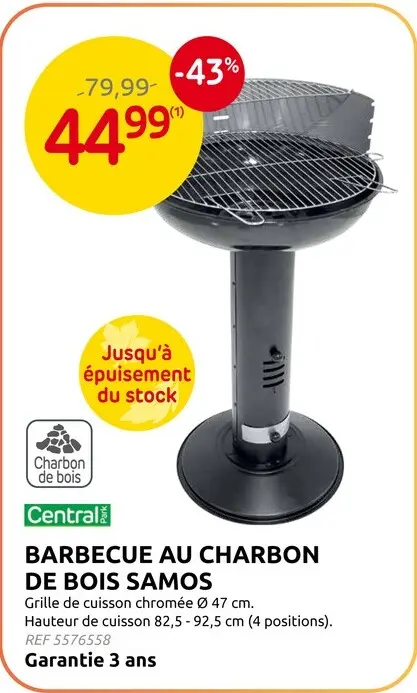 Offre: Barbecue au charbon de bois Samos