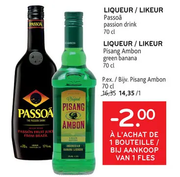 Offre: Passoã / Pisang Ambon