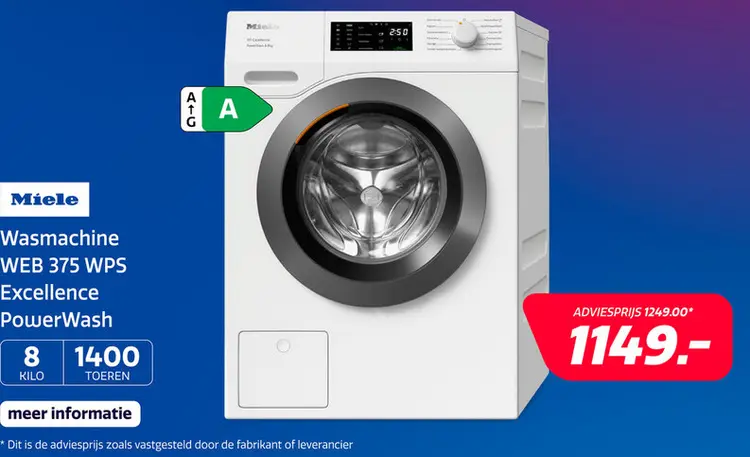 Aanbieding: Miele WEB 375 WPS Excellence PowerWash