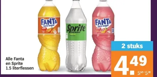Aanbieding: Fanta en Sprite